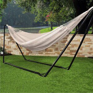 Bliss Hammocks Traditional Rope Hammock in a Bag Eco Friendly Cotton